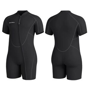 Seaskin Men's Black Short Sleeve Swim Rash Guard